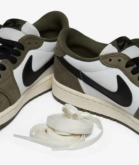 Jordan 1 Retro Low Medium Olive — sapatilhas jordan portugal