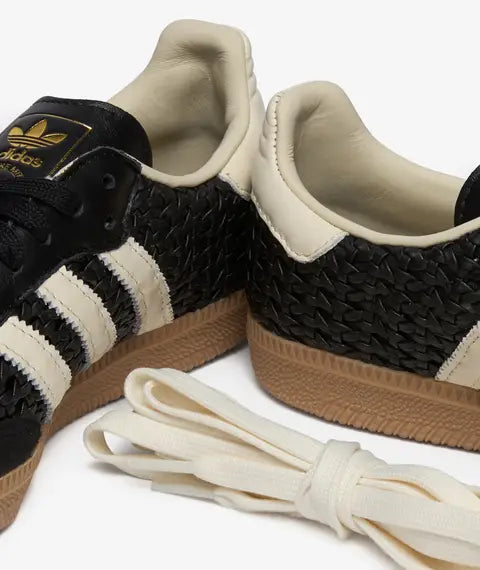 adidas Samba OG Basketweave Black Cream White — sapatilhas femininas adidas