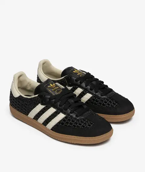 adidas Samba OG Basketweave Black Cream White — sapatilhas femininas adidas