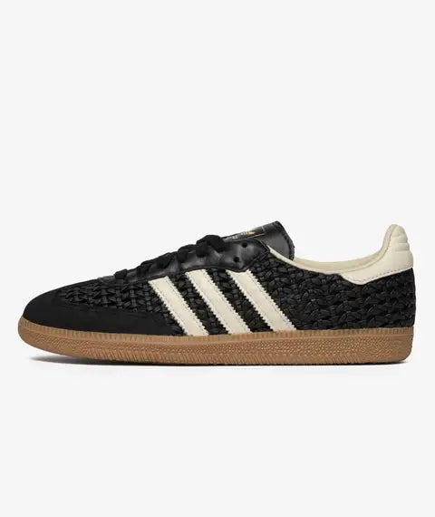 adidas Samba OG Basketweave Black Cream White — sapatilhas femininas adidas