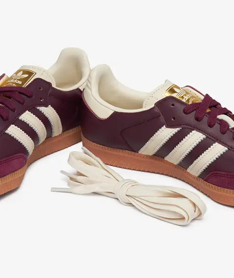 adidas Samba OG Maroon Gold Metallic — sapatilhas femininas adidas