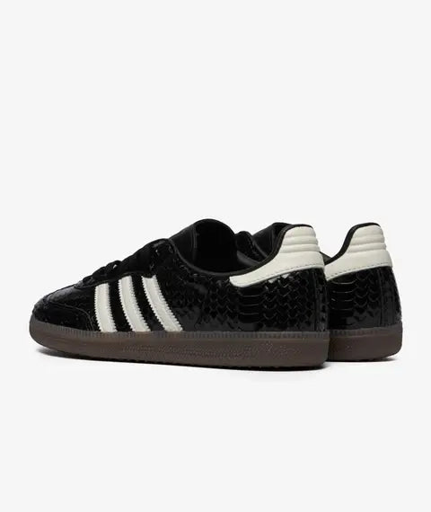 adidas Samba Patent Snakeskin Black Off White — sapatilhas femininas adidas