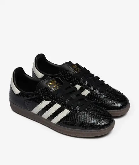 adidas Samba Patent Snakeskin Black Off White — sapatilhas femininas adidas