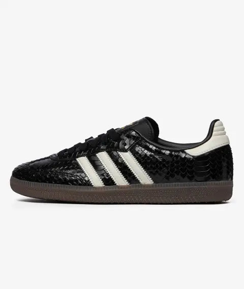 adidas Samba Patent Snakeskin Black Off White — sapatilhas femininas adidas