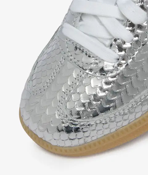 adidas Samba Patent Snakeskin Silver Metallic — sapatilhas femininas adidas