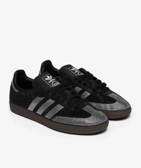 adidas Samba OG Rhinestone Black Silver — sapatilhas femininas adidas