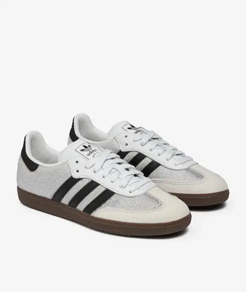 adidas Samba OG Rhinestone Crystal White Silver — sapatilhas femininas adidas