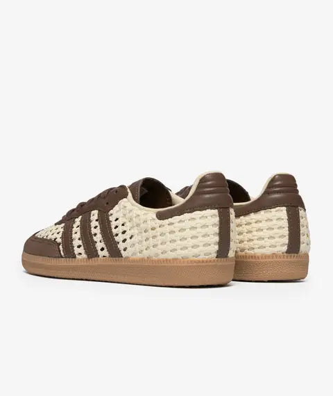 adidas Samba OG Basketweave Cream White Earth Strata — sapatilhas femininas adidas