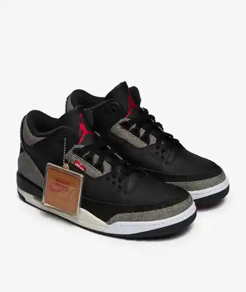 Jordan 3 Retro Levis Black — sapatilhas jordan portugal
