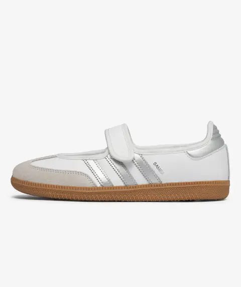 adidas Samba Jane White Silver Metallic (Women's) - Arena do Desporto