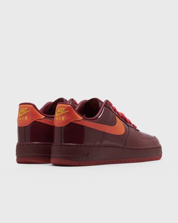 Nike Air Force 1 Low Patent Leather Dark Team Red Safety Orange