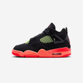 Jordan 4 Retro Black Infrared Barely Volt (GS) - Arena do Desporto