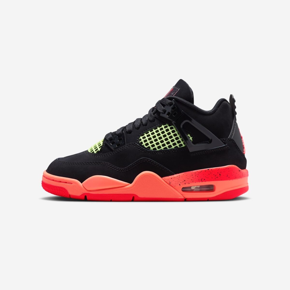 Jordan 4 Retro Black Infrared Barely Volt (GS) - Arena do Desporto