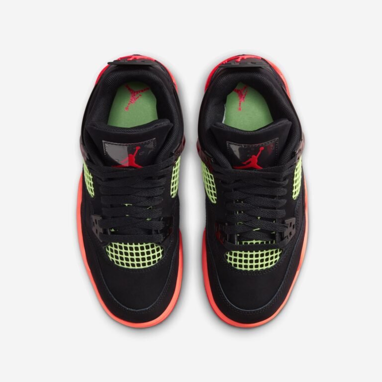 Jordan 4 Retro Black Infrared Barely Volt (GS) - Arena do Desporto