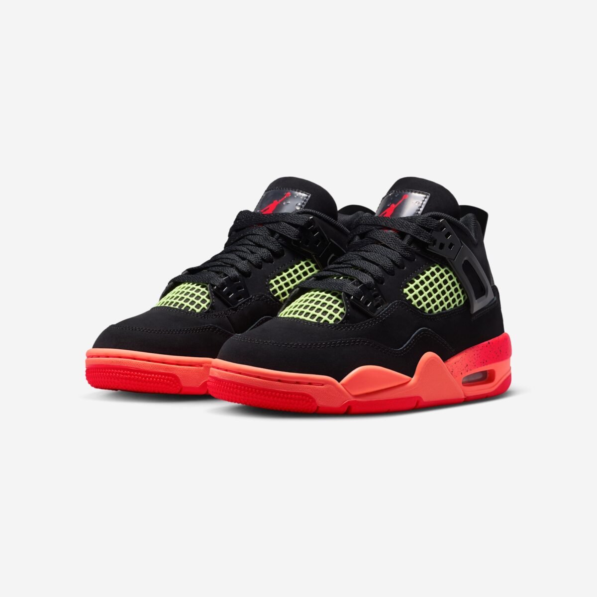 Jordan 4 Retro Black Infrared Barely Volt (GS) - Arena do Desporto