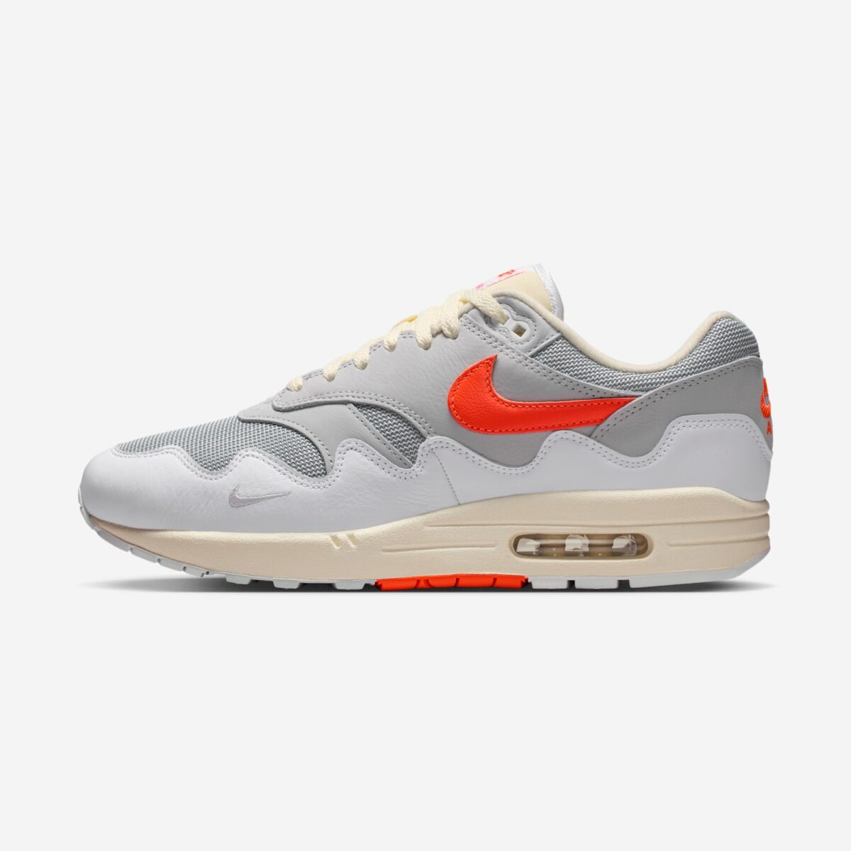 Nike Air Max 1 Patta Waves White Hyper Crimson (avec bracelet)