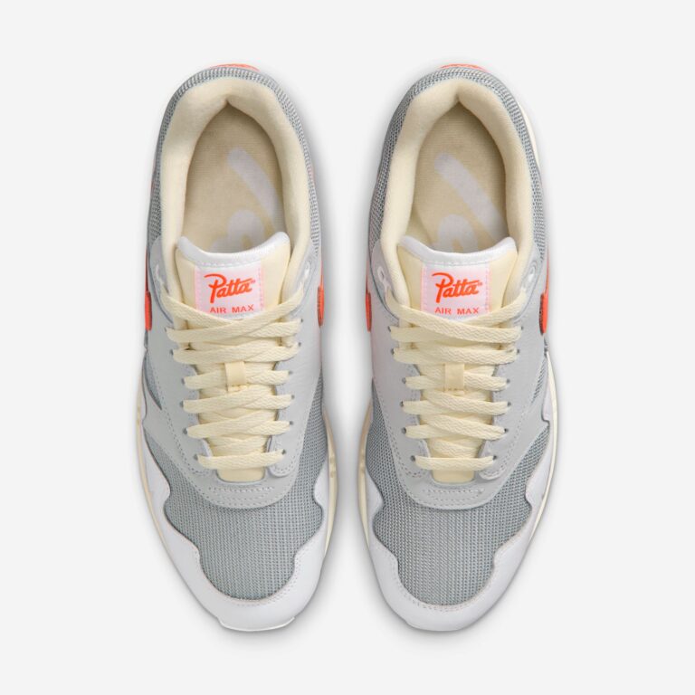 Nike Air Max 1 Patta Waves White Hyper Crimson (avec bracelet)