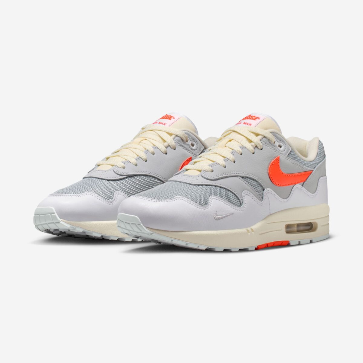 Nike Air Max 1 Patta Waves White Hyper Crimson (avec bracelet)